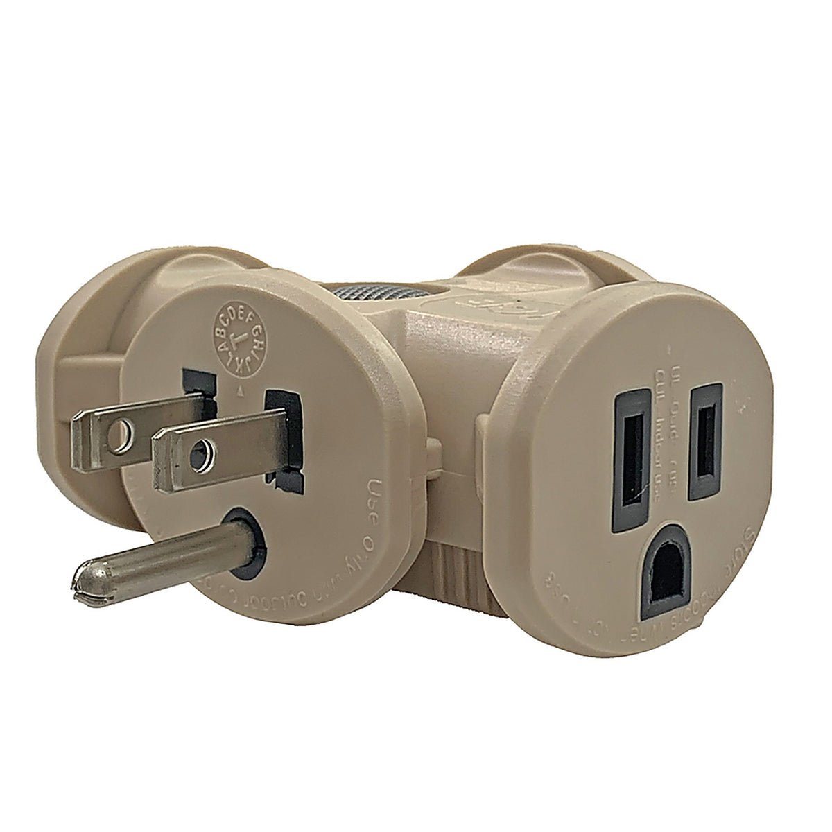 Projex - FA-848E/15BUPRJ - Grounded 3 outlets Triple Tap Adapter 1 pk