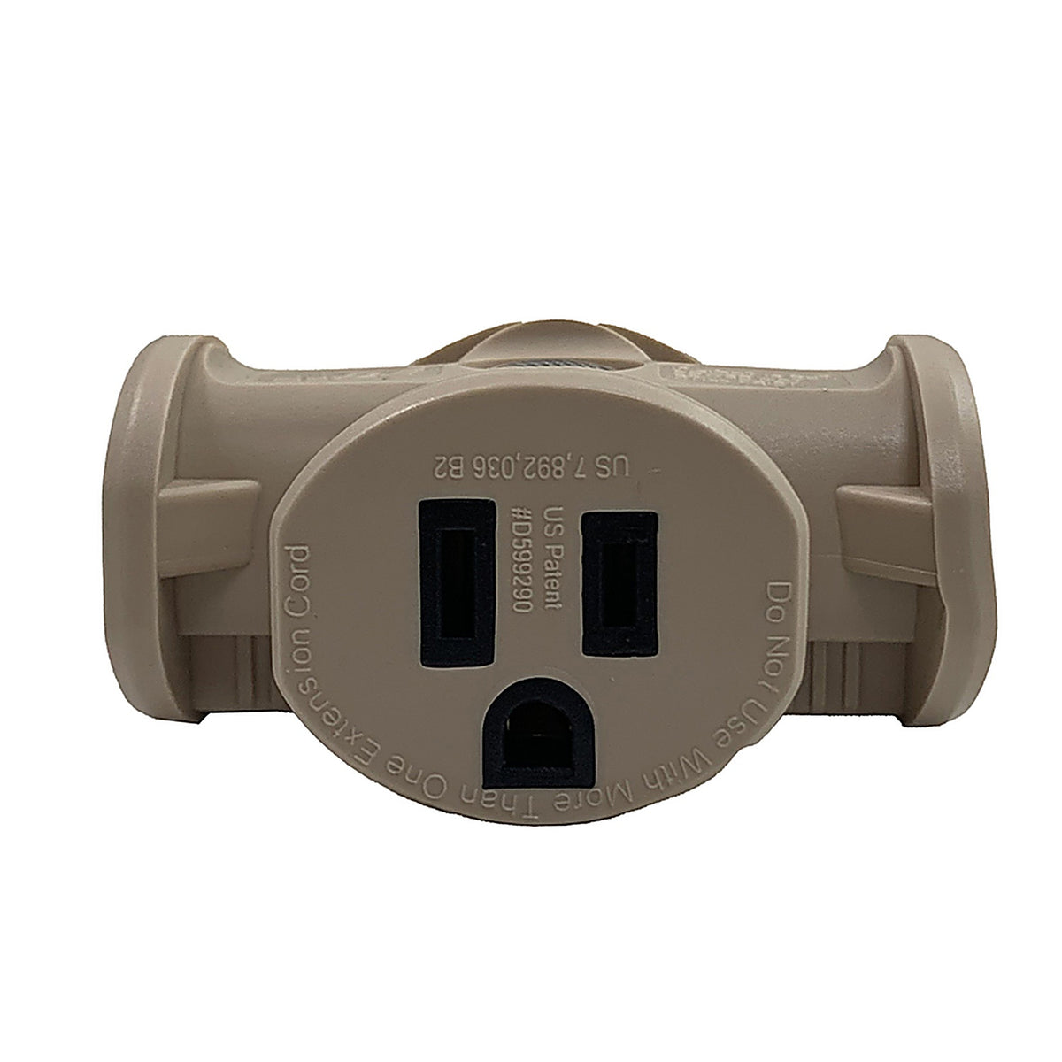 Projex - FA-848E/15BUPRJ - Grounded 3 outlets Triple Tap Adapter 1 pk
