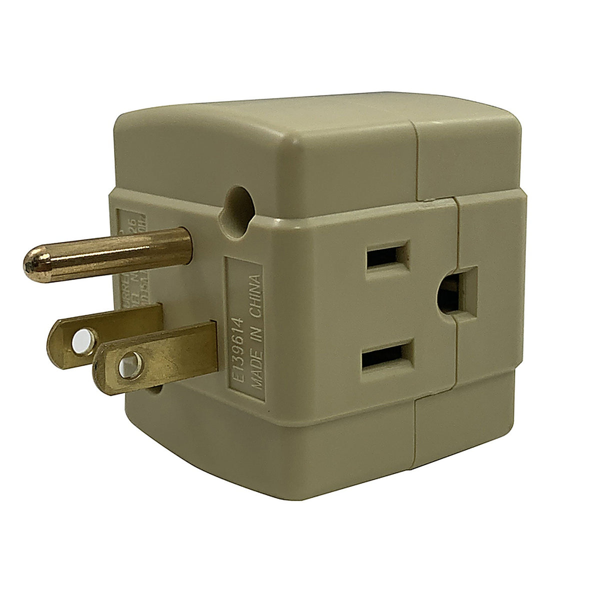 Projex - AB-26/11PRJ - Grounded 3 outlets Adapter 1 pk