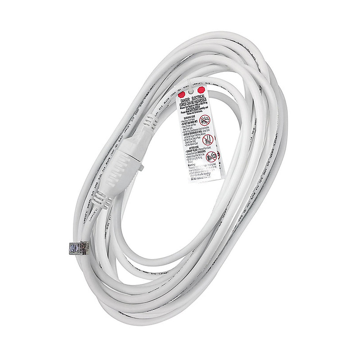 Projex - OUSJT163025WHP - Outdoor 25 ft. L White Extension Cord 16/3