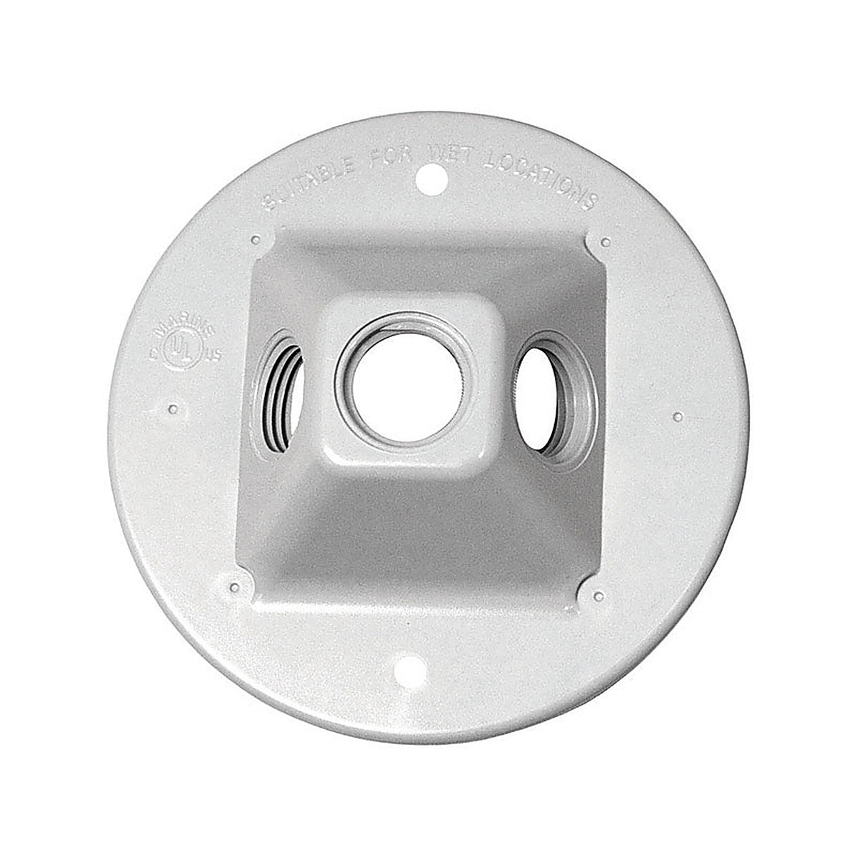 Sigma Electric - 14390WH - Round Plastic Lampholder Cover