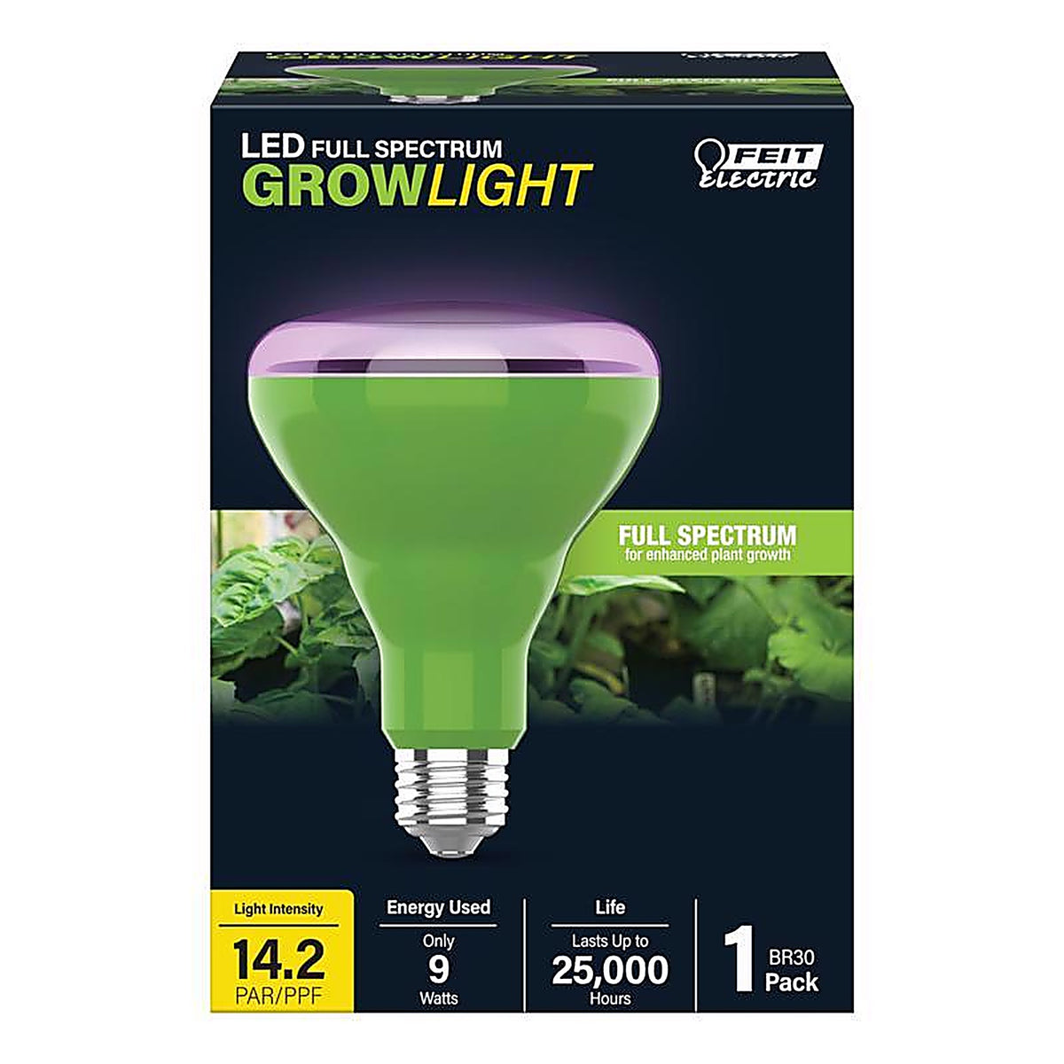 Feit Electric - BR30GROWLEDG2BX - BR30 E26 (Medium) LED Grow Light Sunlight 60 W 1 pk