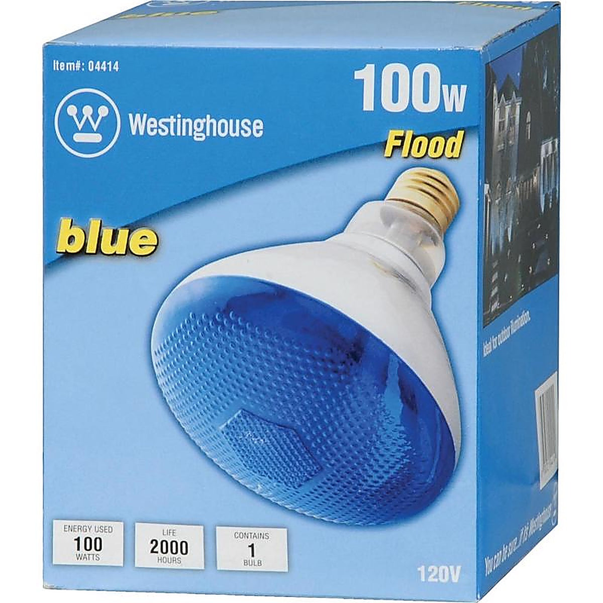 Westinghouse - 04414 - 100 W E26 Reflector Incandescent Bulb E26 (Medium) Blue 1 pk