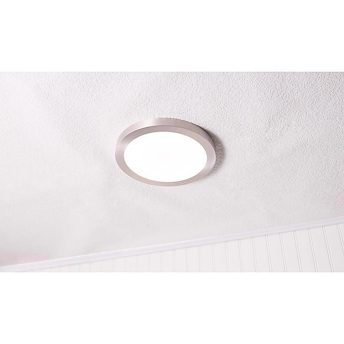 Feit Electric - FP11/4WY/NK - LED 11 in. W X 11 in. L Nickel LED Flat Panel Light Fixture
