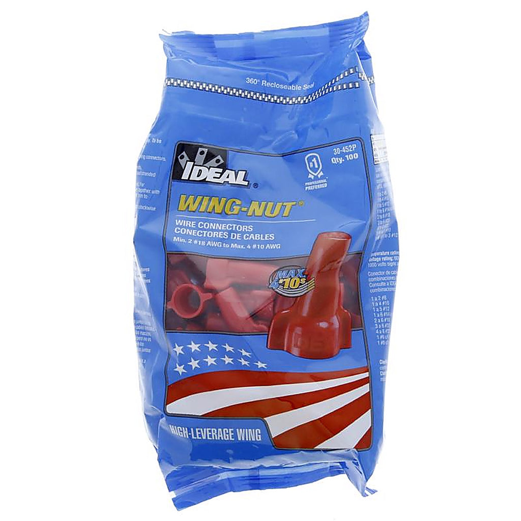 Ideal - 30-452P - Wing-Nut Wire Connector 100 pk