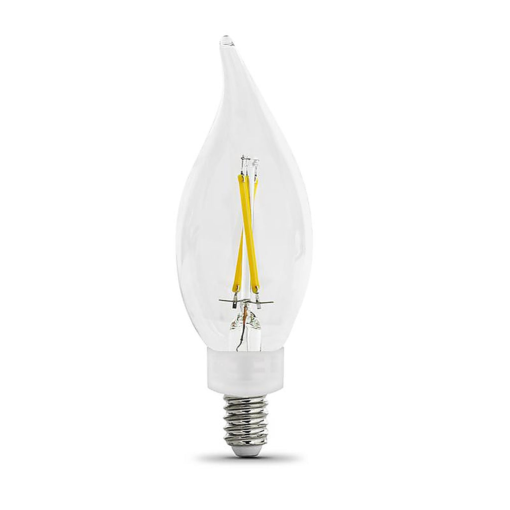 Feit Electric - BPCFC25927CAFL2 - CA10 E12 (Candelabra) LED Bulb Soft White 25 W 2 pk