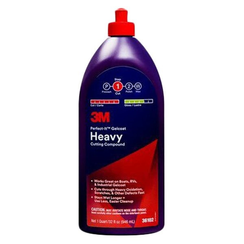 3M - 36102 - Perfect-It Gelcoat Heavy Cutting Compound, 1 qt (32 fl oz/946 mL) - 7100087464
