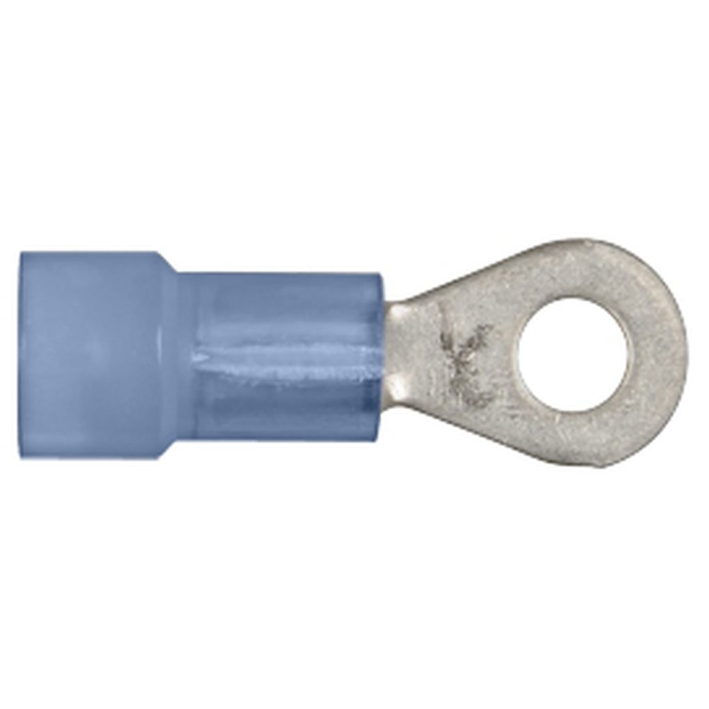 Disco|3617PK|#6 Stud Size Ring Type, Blue Nylon 16-14 Ga. Wire Terminals