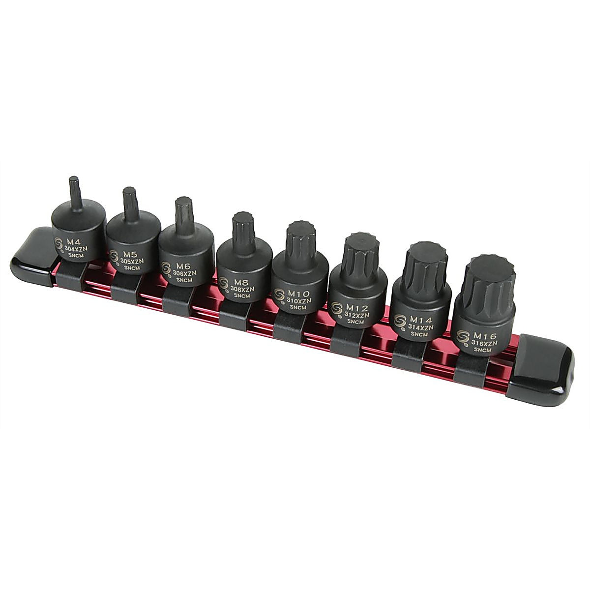 Sunex Tools - 3640 - 8 Pc. 3/8 in Drive Stubby Triple Square Impact Bit Socket Set