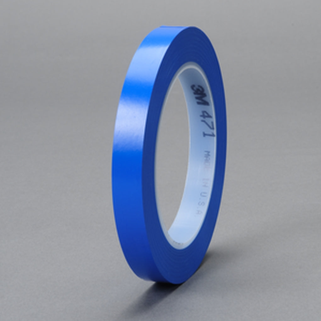 3M - 36409 - 471 Vinyl Tape Blue, 3/4 in x 36 yd - 7000124804