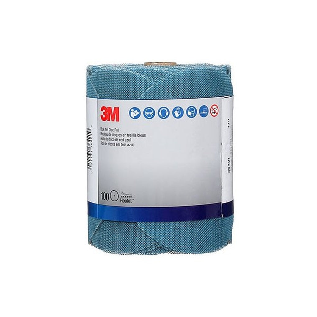 3M - 36421 - Blue Net Disc Roll, 120, 6 in, 100/Roll - 7100253909