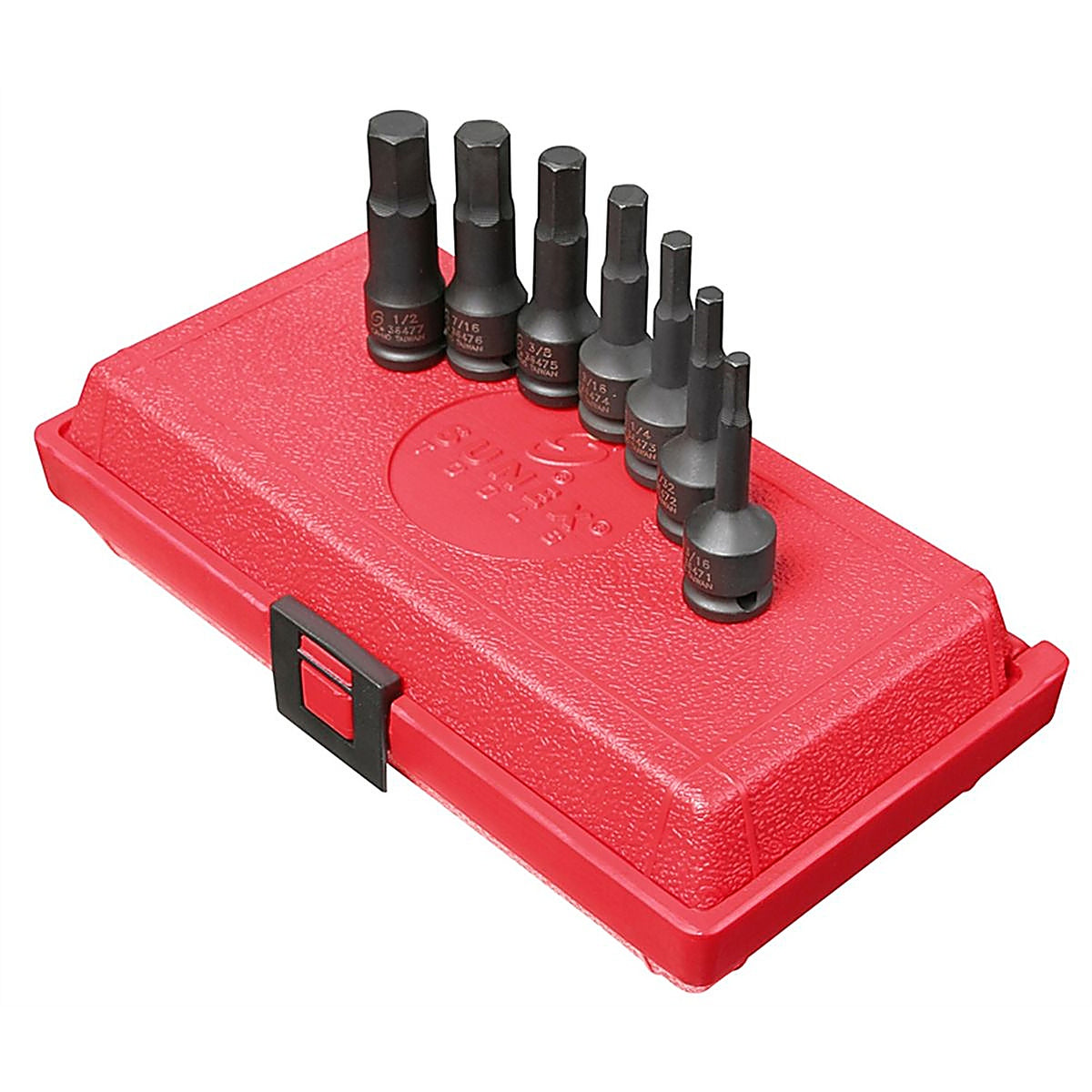 Sunex Tools - 3647 - 3/8 in Dr SAE Hex Impact Driver Set, 7 Pc