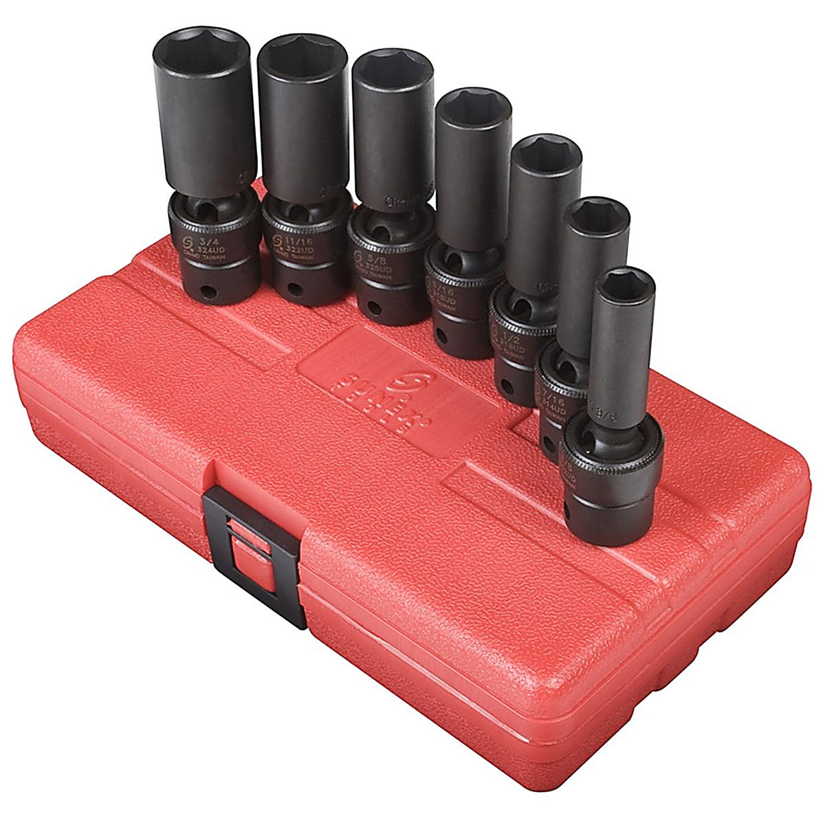 Sunex Tools - 3656 - 3/8 in Dr SAE Universal Deep Impact Socket Set, 7 Pc