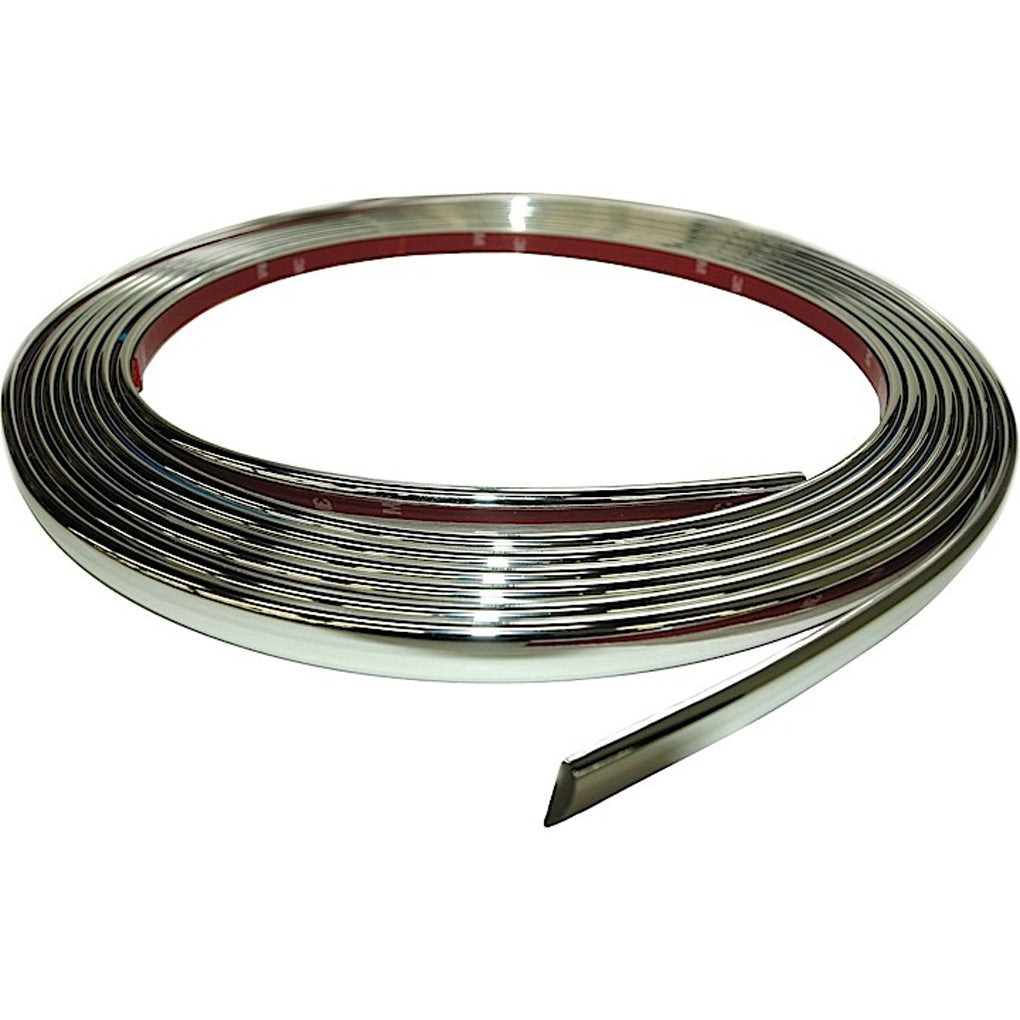 Cal-Stripes - 37-1120 - Chrome Tear Drop Wheel Well Molding 5/8in x 20ft kit