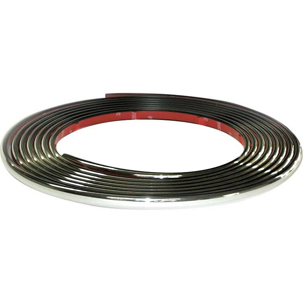 Cowles Protekto Trim - 37-422 - Wheel Well Molding 1/2in Half Round 20ft Kit, Chrome