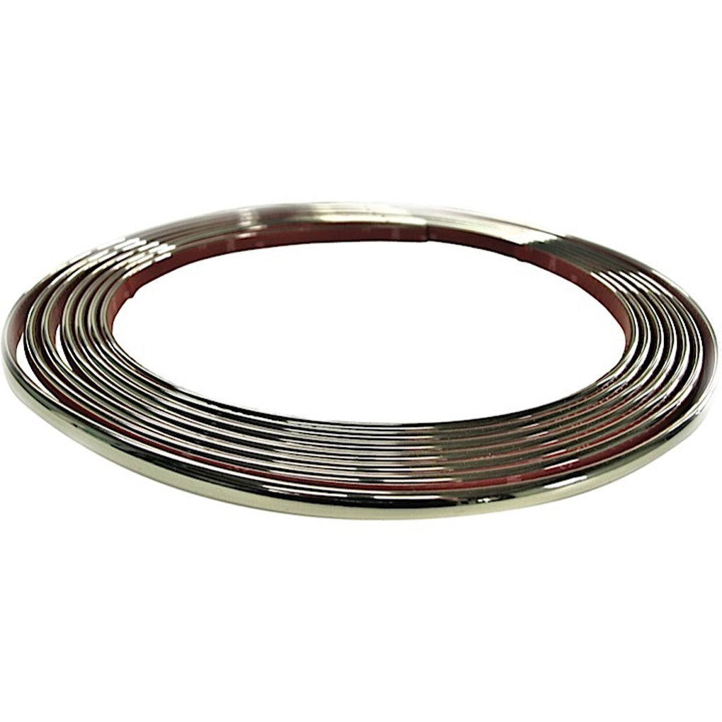 Cowles ProtektoTrim - 37-530 - 7/16in Half Round 20ft Kit Wheel Well Molding - Chrome