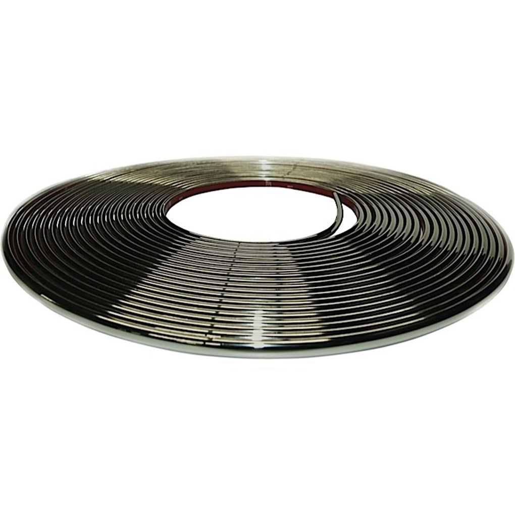 Cowles Protekto Trim - 37-650 - 3/8in Half Round - 50ft Kit - Chrome Molding