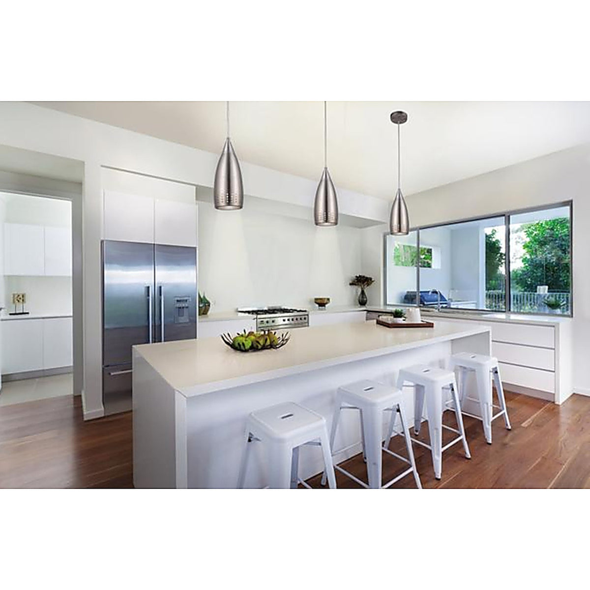 Westinghouse - 61013 - Percy Brushed Nickel 1 lights Pendant Light