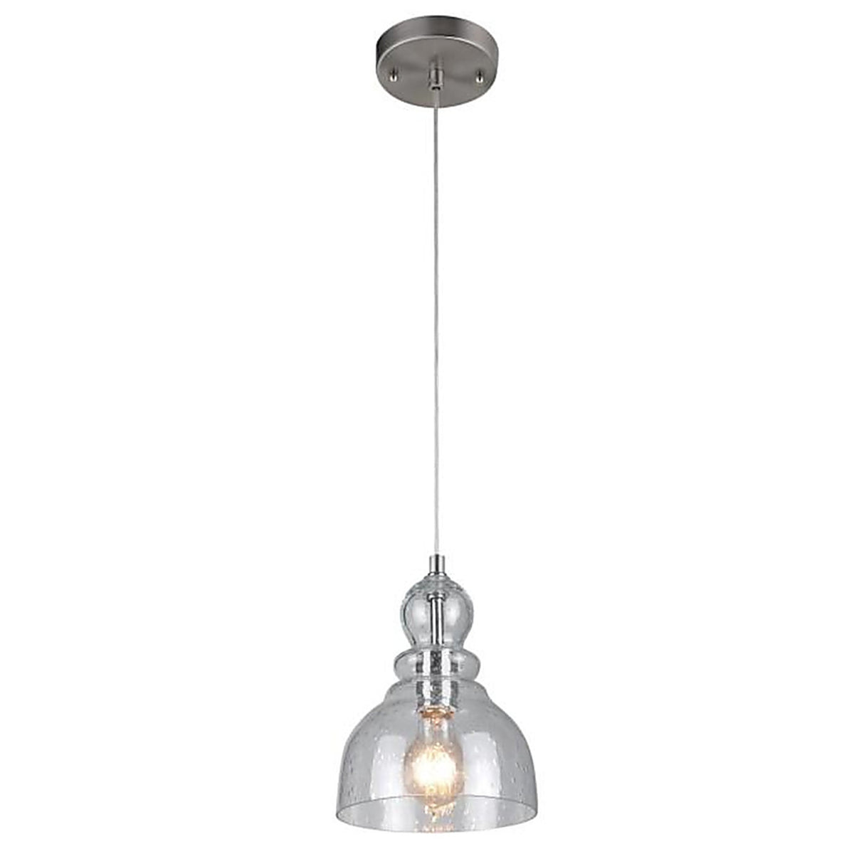 Westinghouse - 61007 - Fiona Brushed Nickel 1 lights Mini Pendant Light