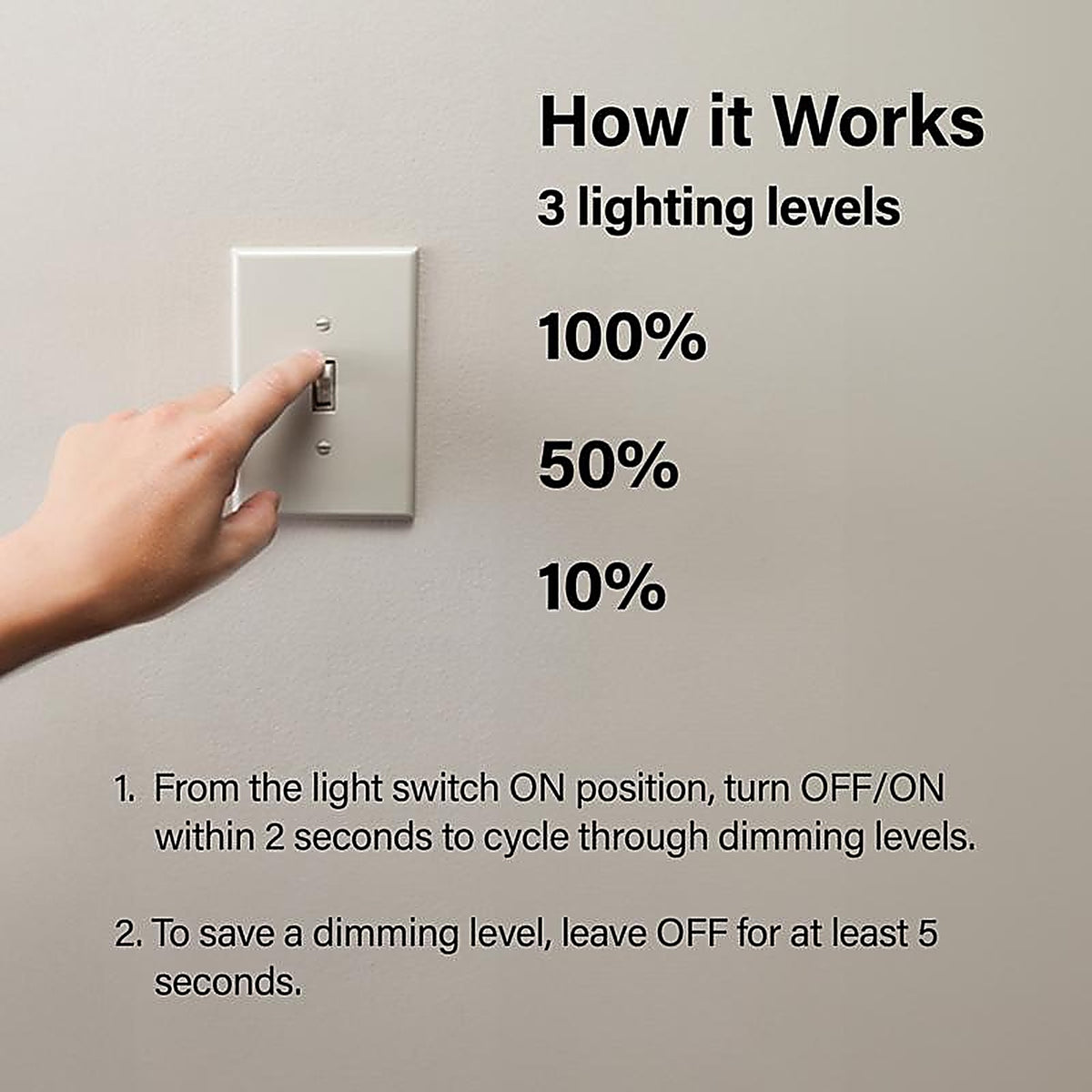 Feit Electric - OM603DIMCALEDI - Intellibulb A19 E26 (Medium) LED Bulb Soft White 60 Watt Equivalence 1 pk
