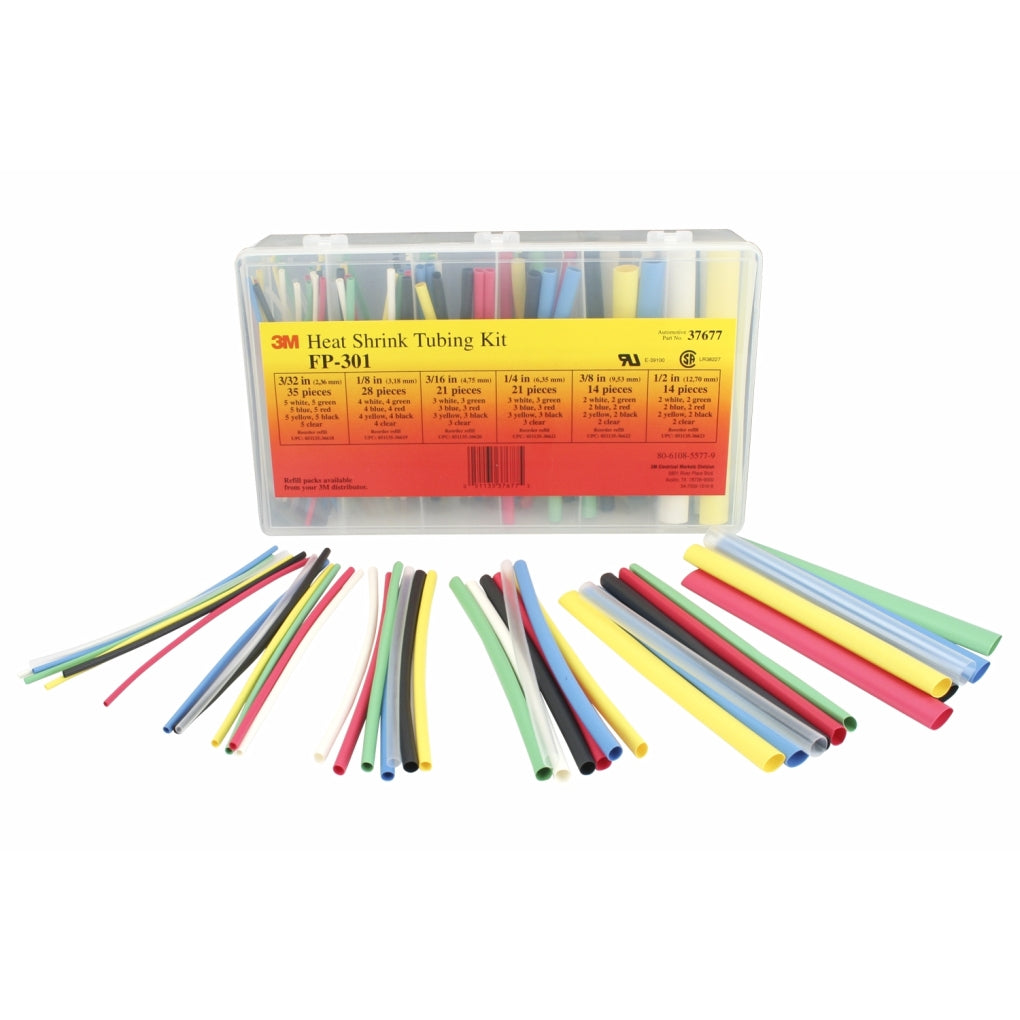 3M - 37677 - Heat Shrink Tubing FP-301, Color-Assortment Kit