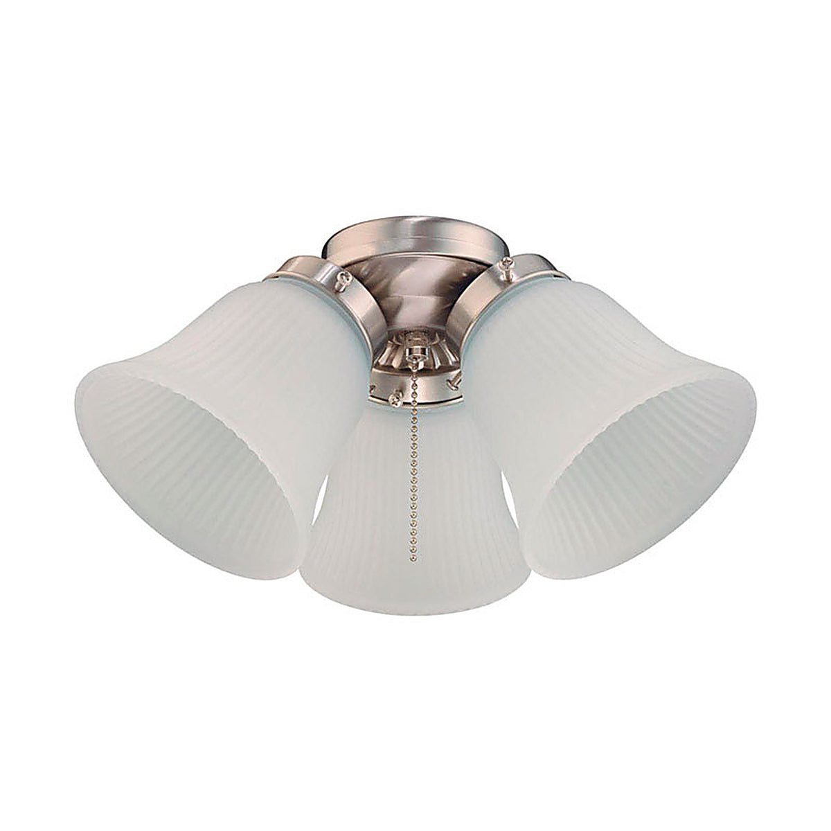 Westinghouse - 77849 - Brushed Nickel Brown Cluster Ceiling Fan Light Kit