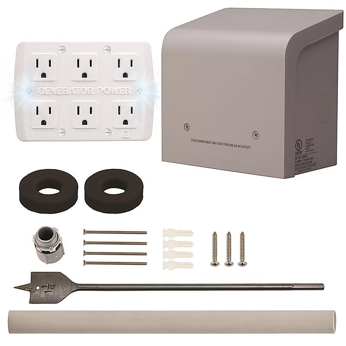 Reliance - WKPBN30 - 30 amps 125 volt 6 circuits Surface Mount Generator Power Transfer Kit