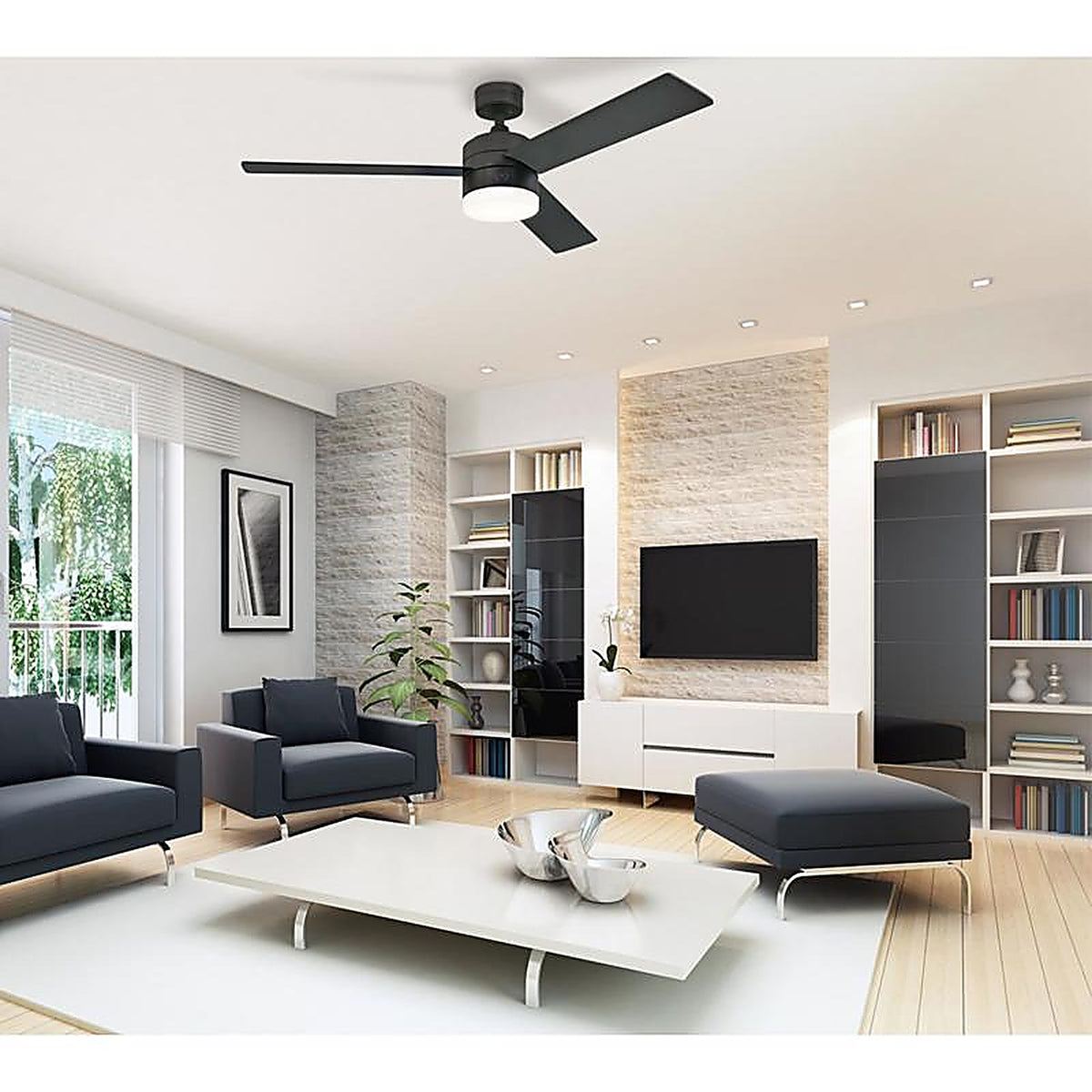 Westinghouse - 72059 - Alta Vista 52 in. Matte Black LED Indoor Ceiling Fan