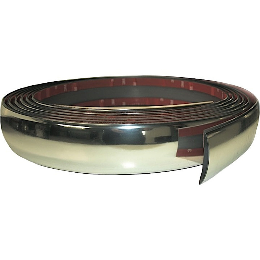 Cowles ProtektoTrim - 38-618 - 2in GMC w/Clear PVC Overlay Chrome 18ft Kit [NO DIE CUT ENDS]