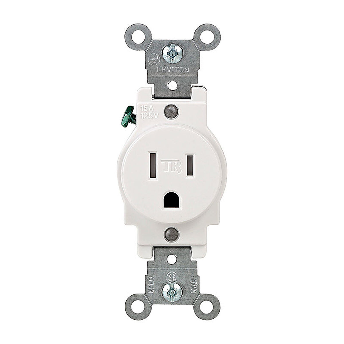 Leviton - T5015-W - 15 amps 125 volt White Outlet 5-15R