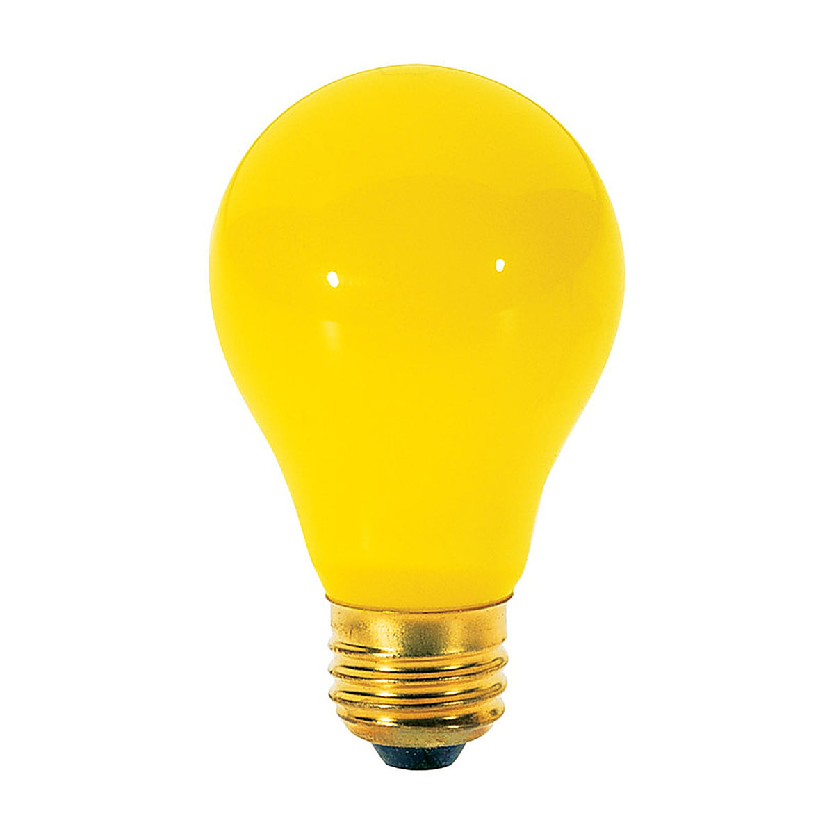 Satco - S3938 - 60 W A19 A-Line Incandescent Bulb E26 (Medium) Yellow 2 pk