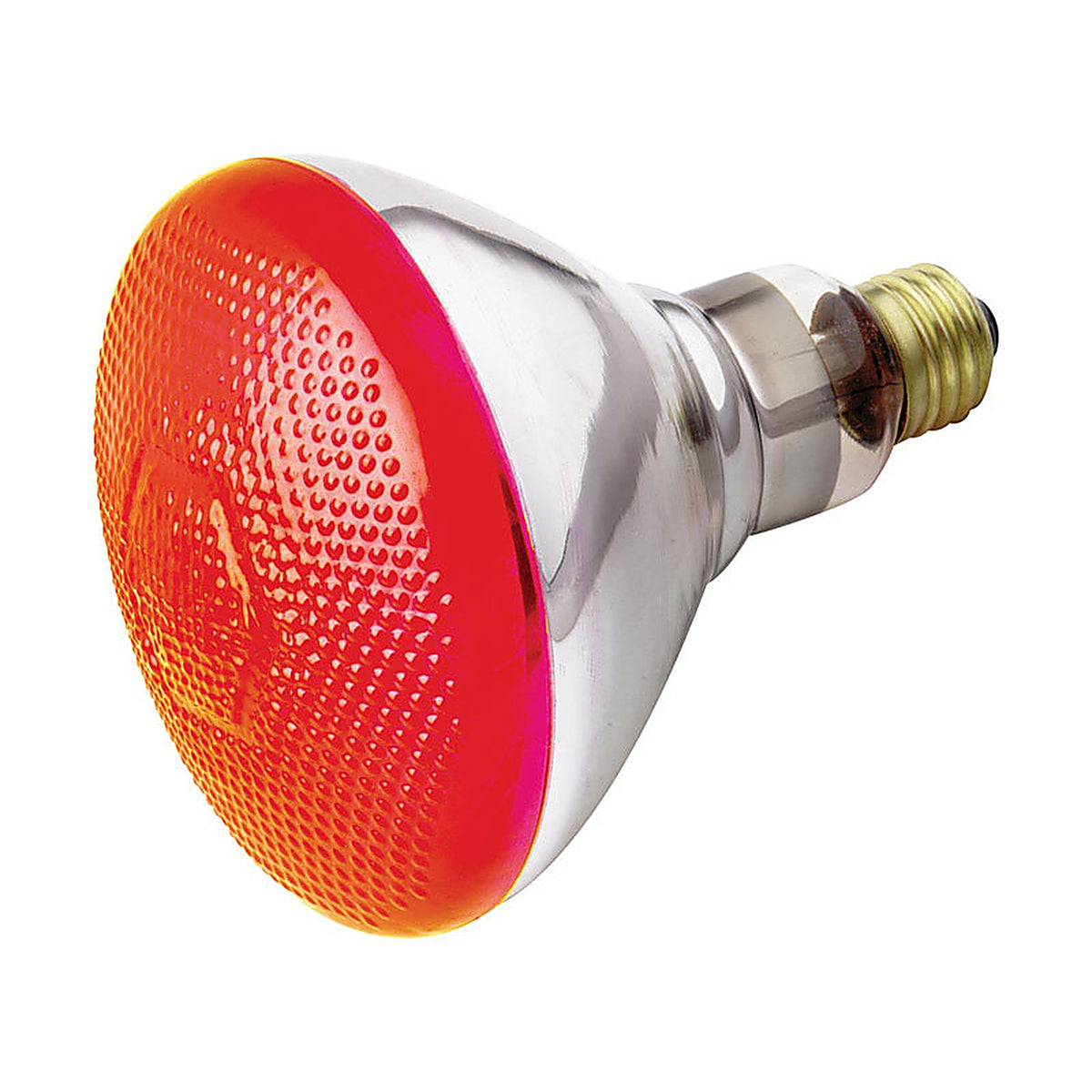 Satco - S4424 - 100 W BR40 Reflector Incandescent Bulb E26 (Medium) Red 1 pk