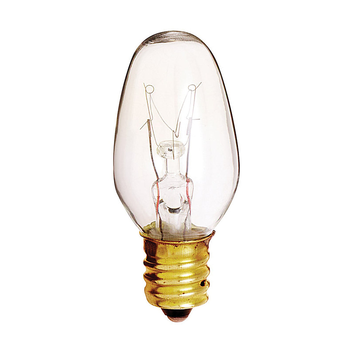 Satco - S3797 - 4 W C7 Nightlight Incandescent Bulb E12 (Candelabra) Soft White 1 pk