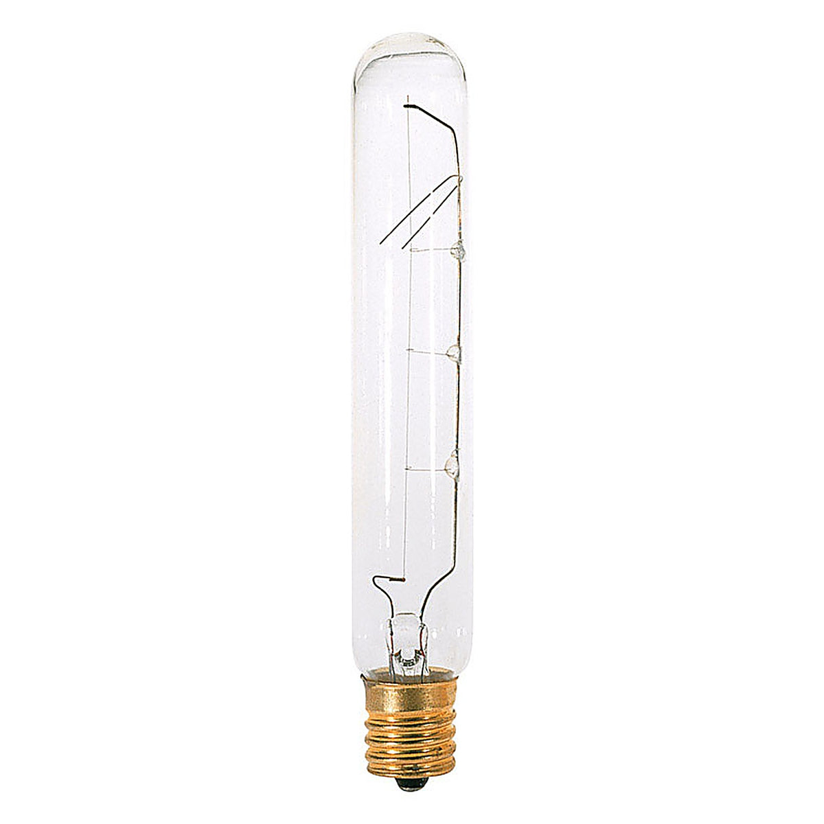 Satco - S3709 - 25 W T6.5 Tubular Incandescent Bulb E17 (Intermediate) Soft White 1 pk