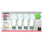 Satco - S28789 - A19 E26 (Medium) LED Bulb Warm White 100 Watt Equivalence 4 pk