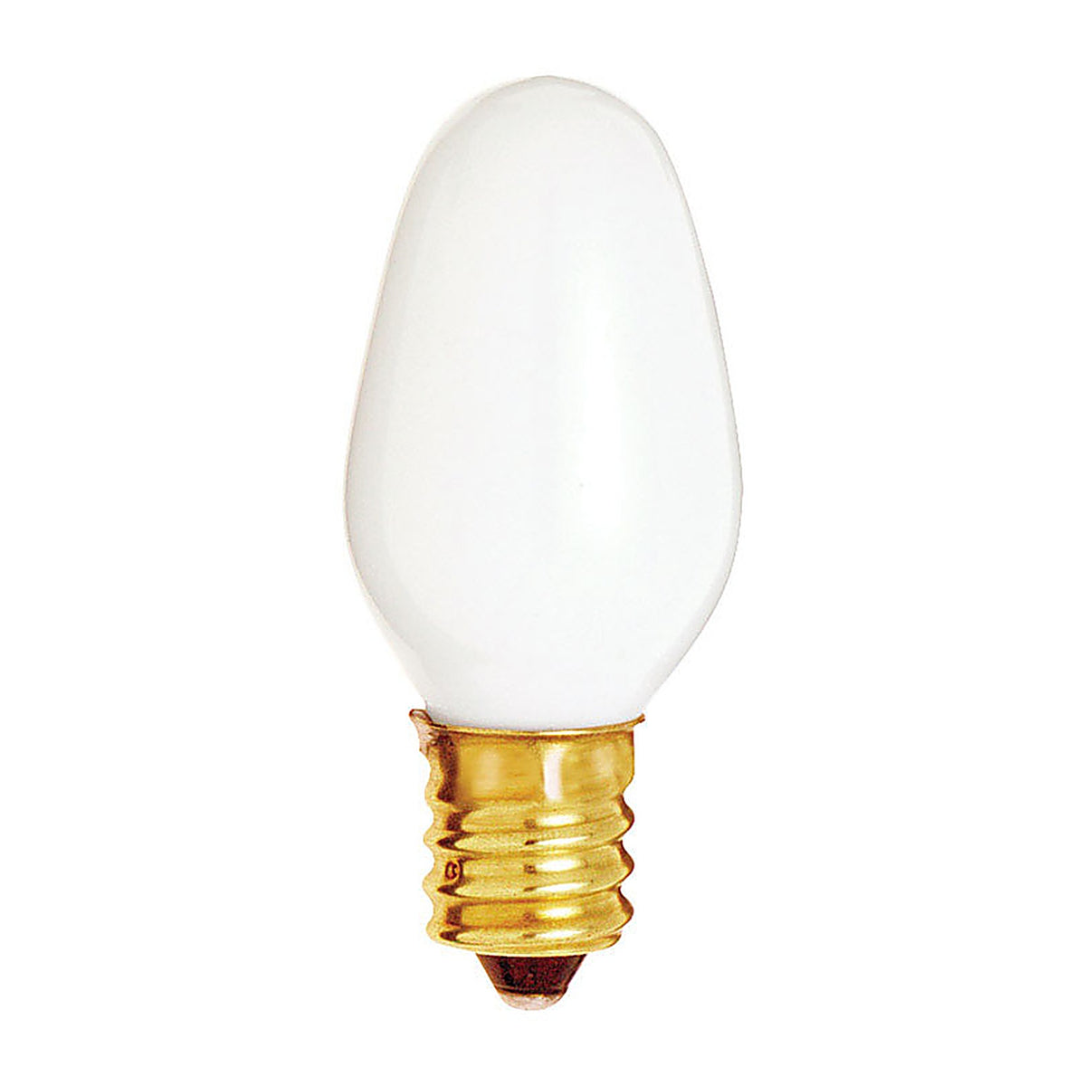 Satco - S4726 - 7 W C7 Nightlight Incandescent Bulb E12 (Candelabra) Soft White 1 pk