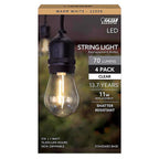 Feit Electric - S14/822/FILED/4 - S14 E26 (Medium) LED Bulb Soft White 11 W 4 pk