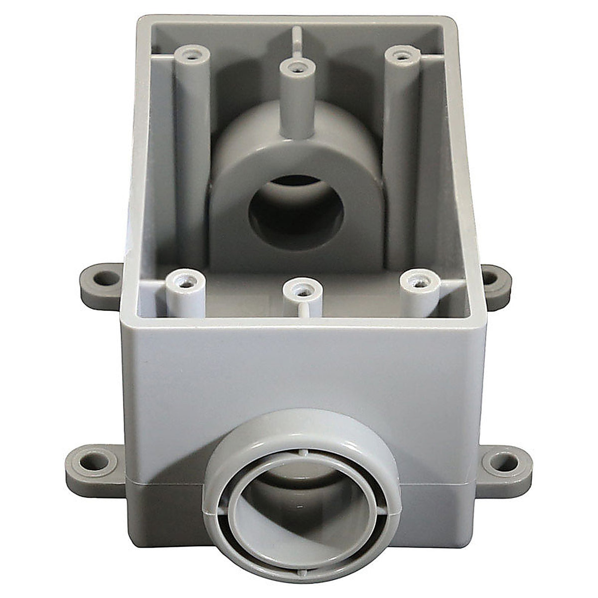 Cantex - 5133465U - 21 cu in Rectangle PVC 1 gang Outlet Box Gray