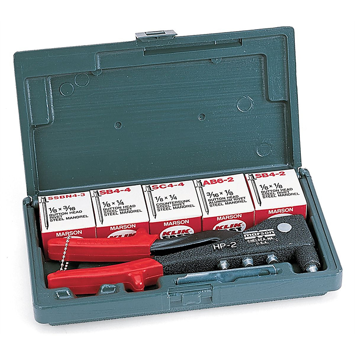 Marson - 39001 - 200-Kit HP-2 Hand Riveter with Rivet Assortment