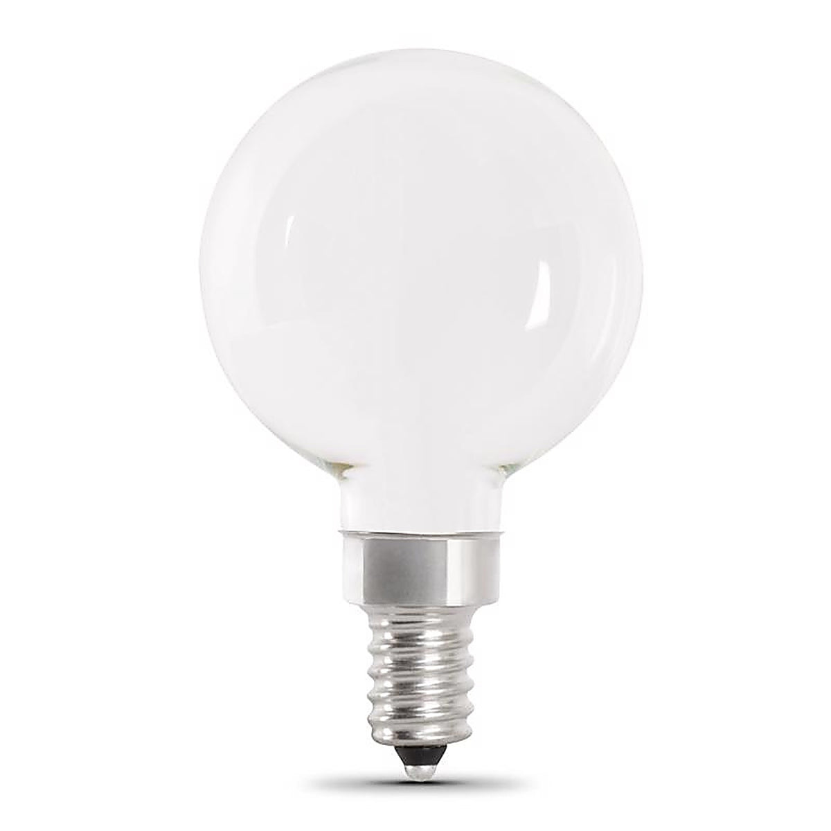 Feit Electric - BPG1660W95CAFL2 - Enhance G16.5 E12 (Candelabra) Filament LED Bulb Daylight 60 W 2 pk