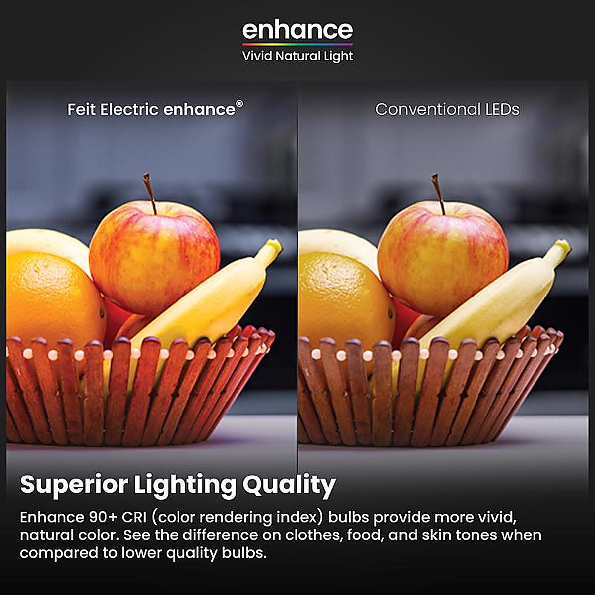 Feit Electric - G2560W950CAFL3R - Enhance G25 E26 (Medium) Filament LED Bulb Daylight 60 W 3 pk