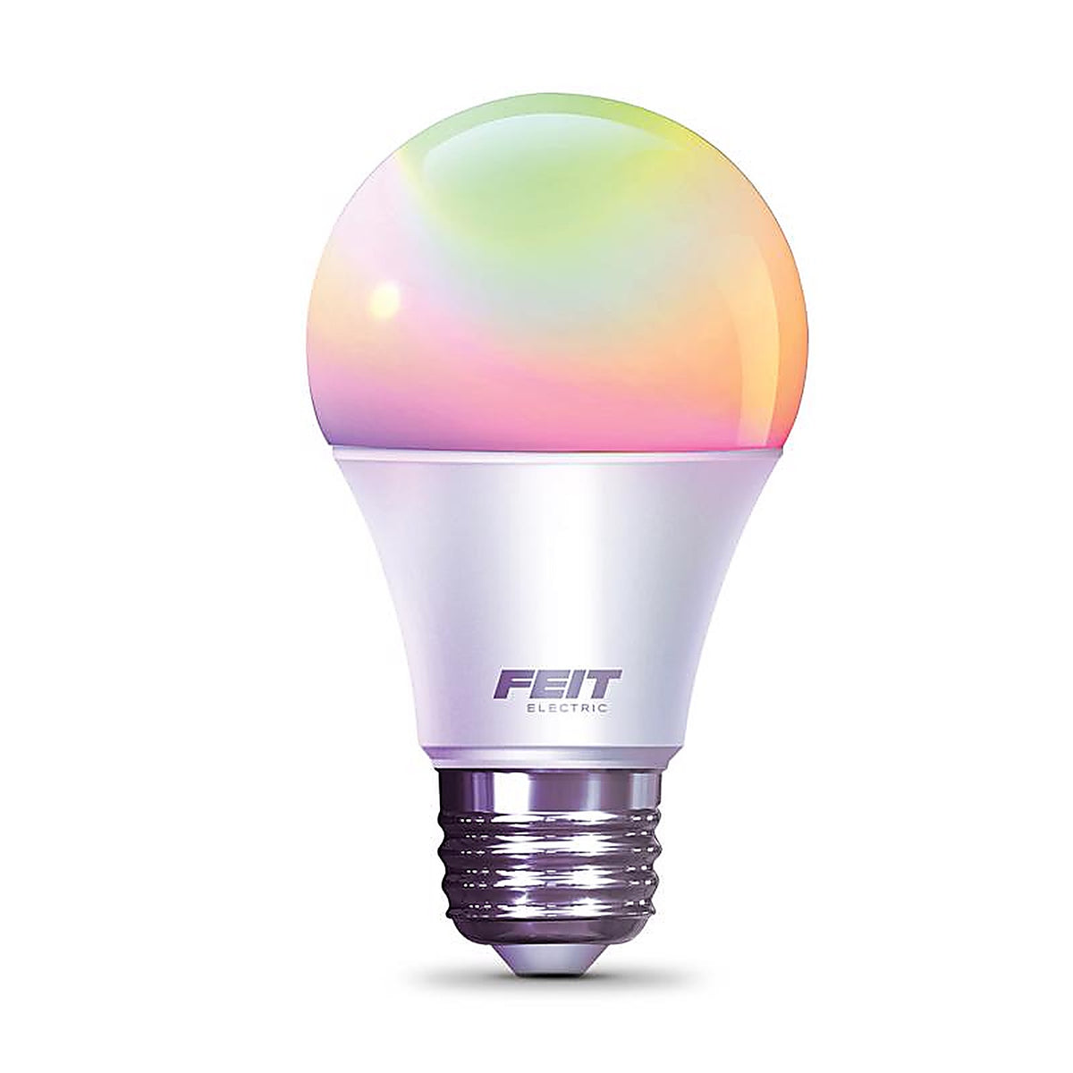 Feit Electric - OM60/RGBW/CA/AG - A19 E26 (Medium) Smart WiFi LED Bulb Color Changing 60 W 1 pk