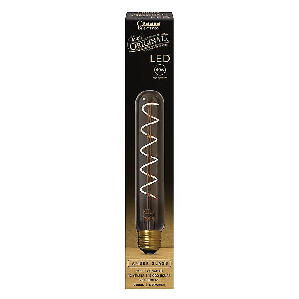 Feit Electric - T10L/S/820/LED - T10 E26 (Medium) LED Bulb Amber 40 W 1 pk