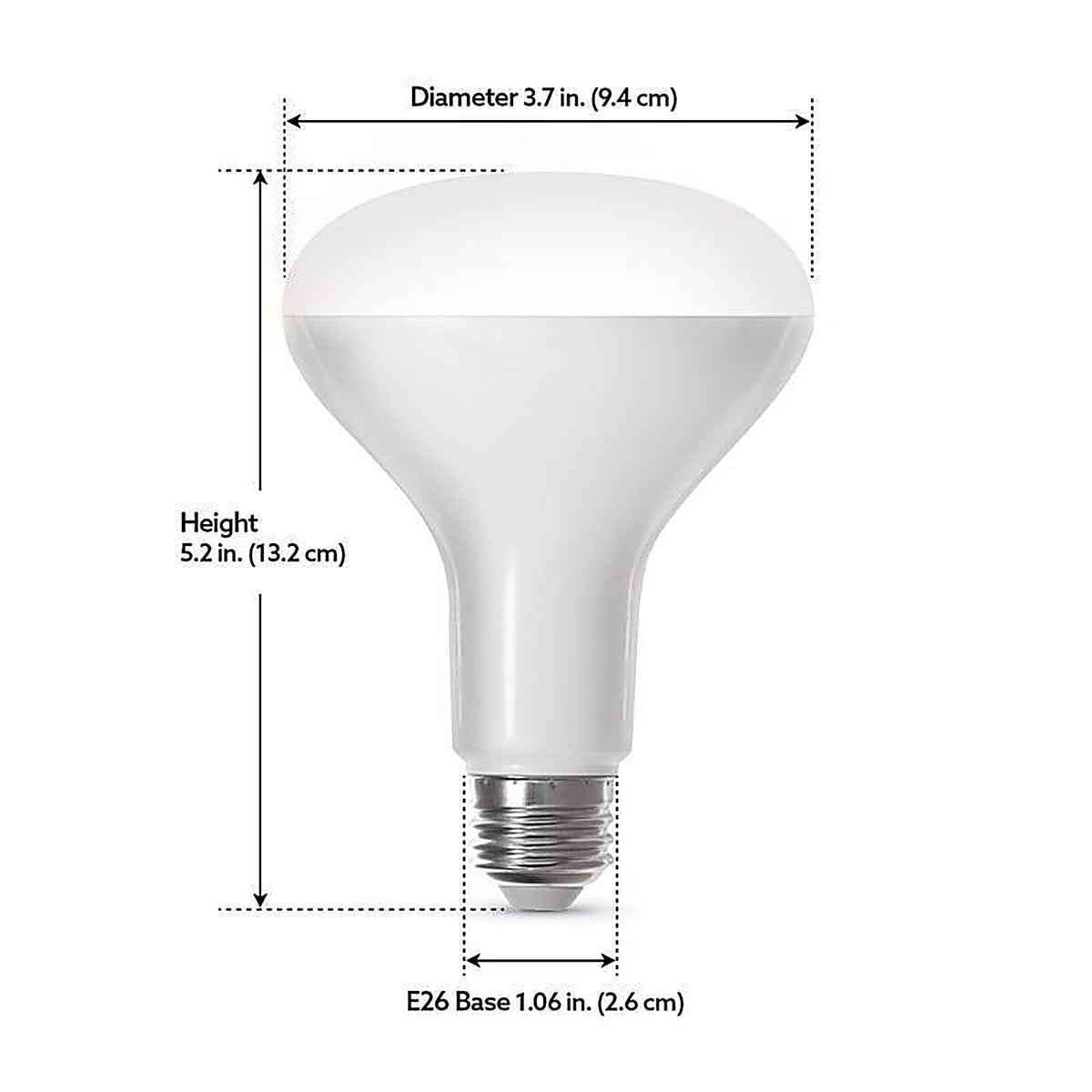 Feit Electric - BR30/RGBW/CA/AG - BR30 E26 (Medium) Smart WiFi LED Bulb Color Changing 65 W 1 pk