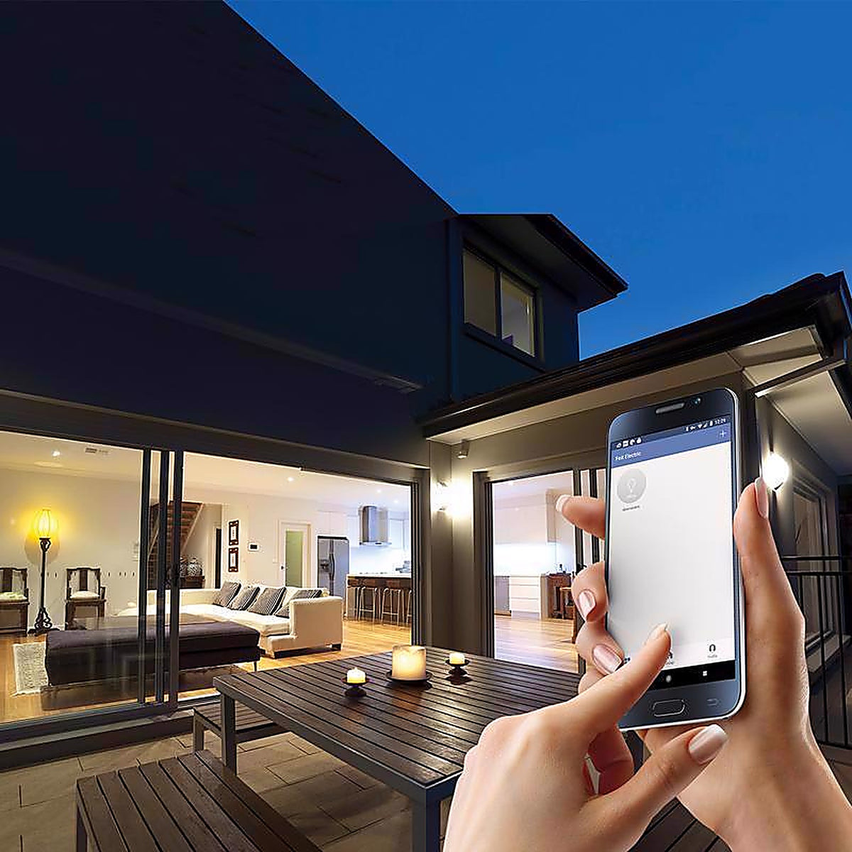 Feit Electric - BR30/950CA/AG - BR30 E26 (Medium) Smart WiFi LED Bulb Daylight 65 W 1 pk