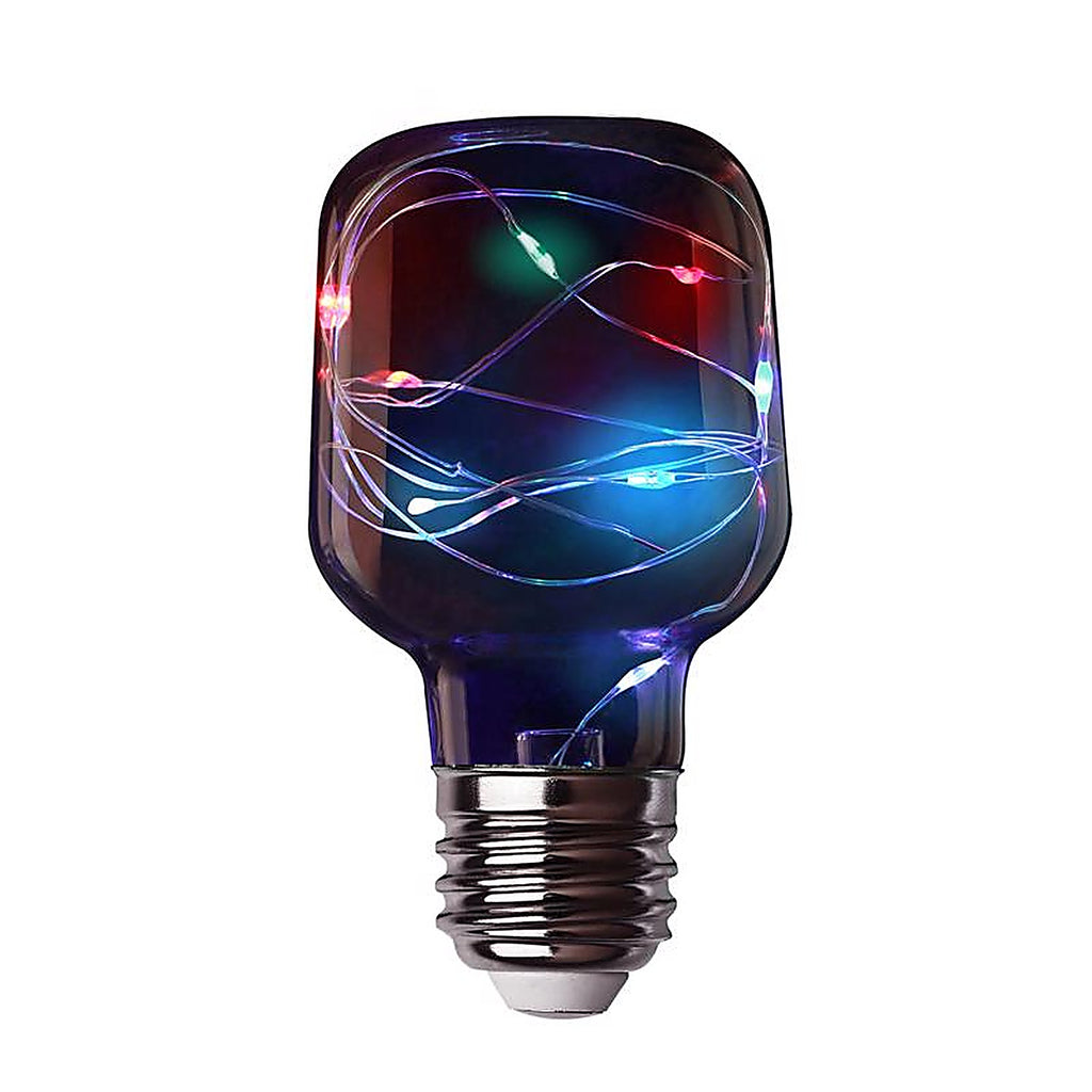 Feit Electric - FY/NP/RGB/LED - Fairy Cylinder E26 (Medium) LED Bulb Multi-Colored 1 pk