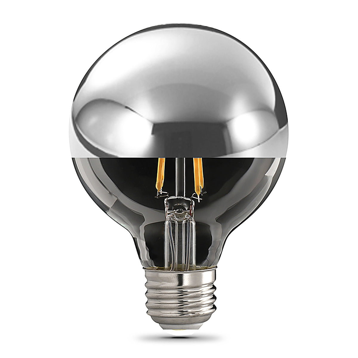 Feit Electric - G2540/CHR827FIL - Deco Globe G25 E26 (Medium) Filament LED Bulb Soft White 40 W 1 pk