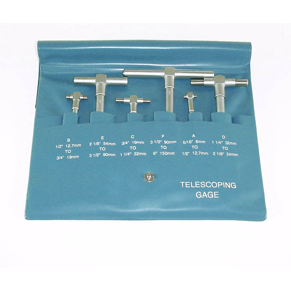 Central Tools - 3S116 - 6 Piece Heavy Duty Telescopic Gauge Set