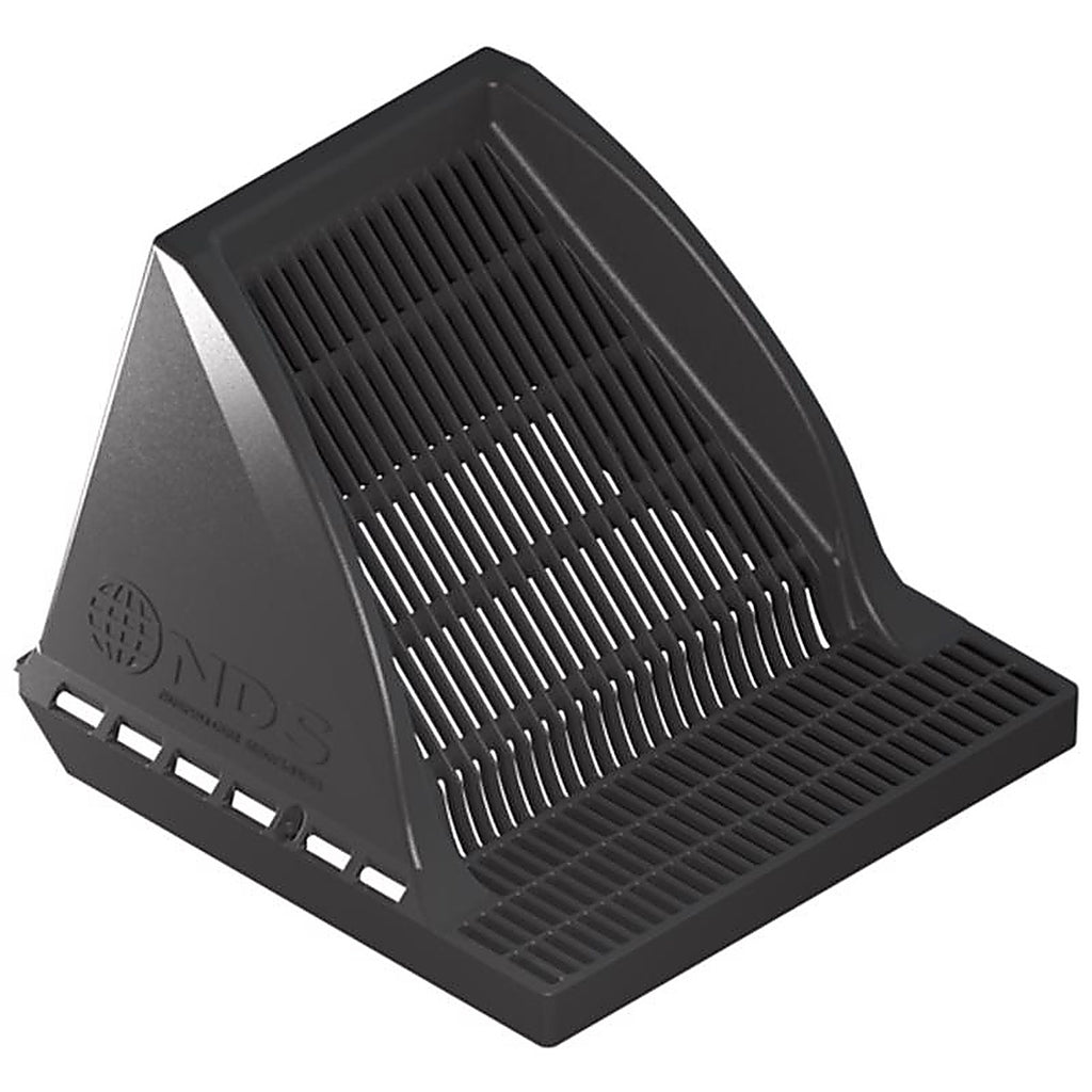 NDS - 1200DSG - Downspout Defender 12 in. Black Square Polyethylene Drain Grate