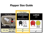 Korky - 54CP - Toilet Flapper Black Rubber For Universal 2 in.